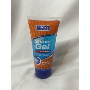 Lucky‎ For Men Shave Gel Sensitive Skin Care 6 Fl Oz NEW